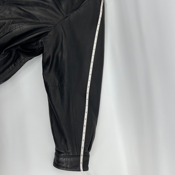 Wilsons Leather Pelle Studio Black Jacket Men 2X Thinsulate Lined Y2K Zip Coat - Picture 10 of 16